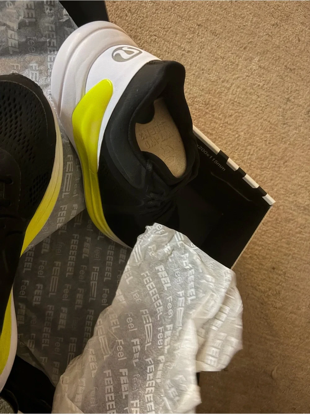 lululemon athletica Black & Yellow Women's Running Sneakers